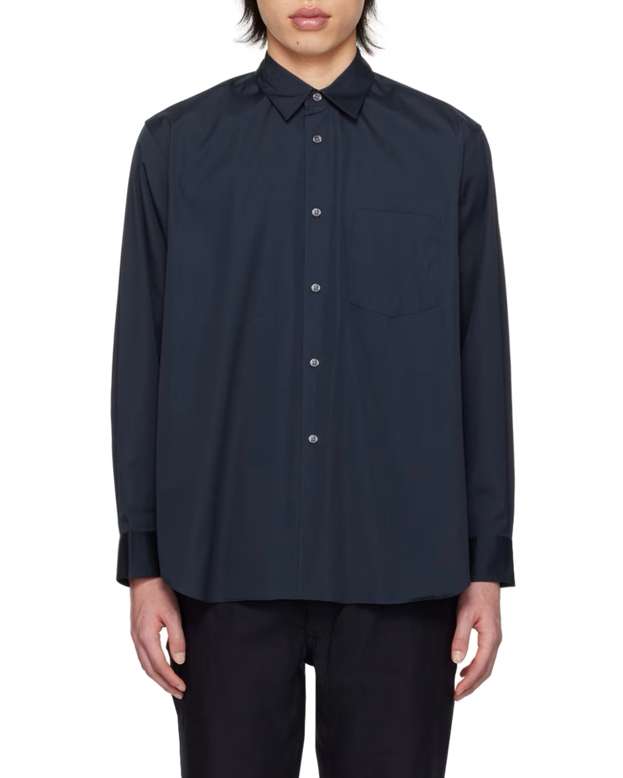 Navy Patch Pocket Shirt