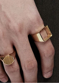 GOLD SQUARE RING