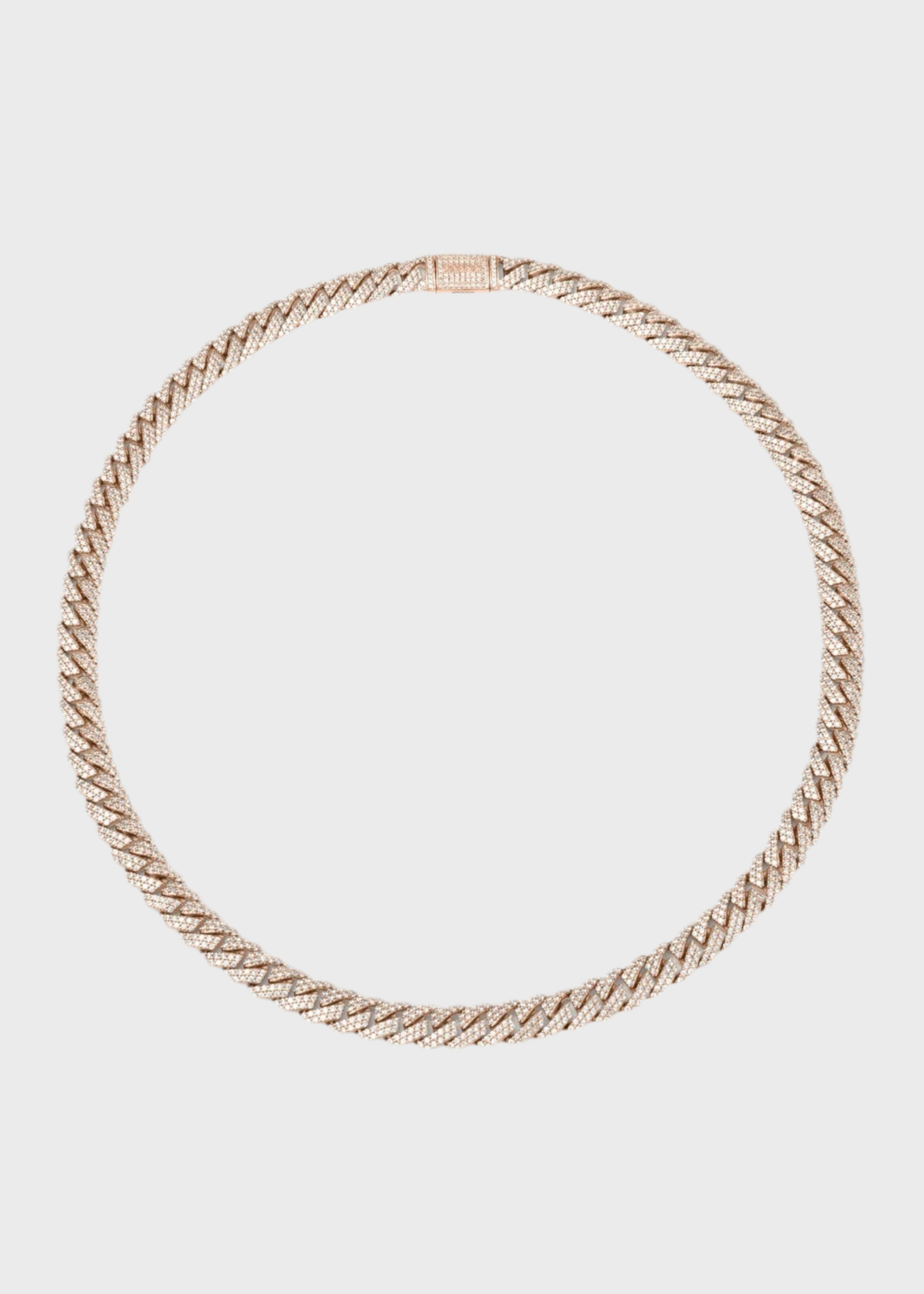 ROSE MINI PRONG PAVÉ NECKLACE