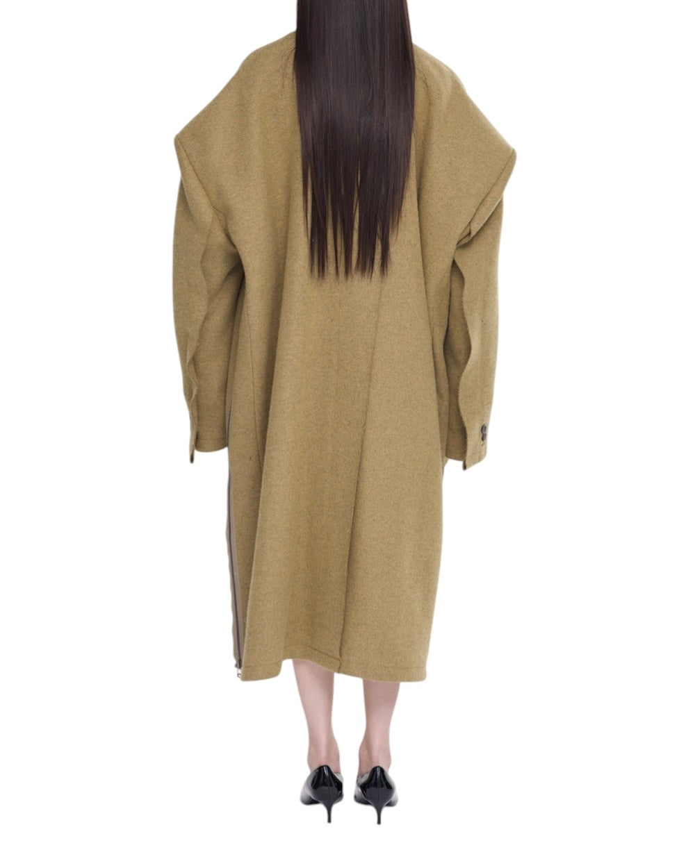 Asymmetrical Zipper Coat