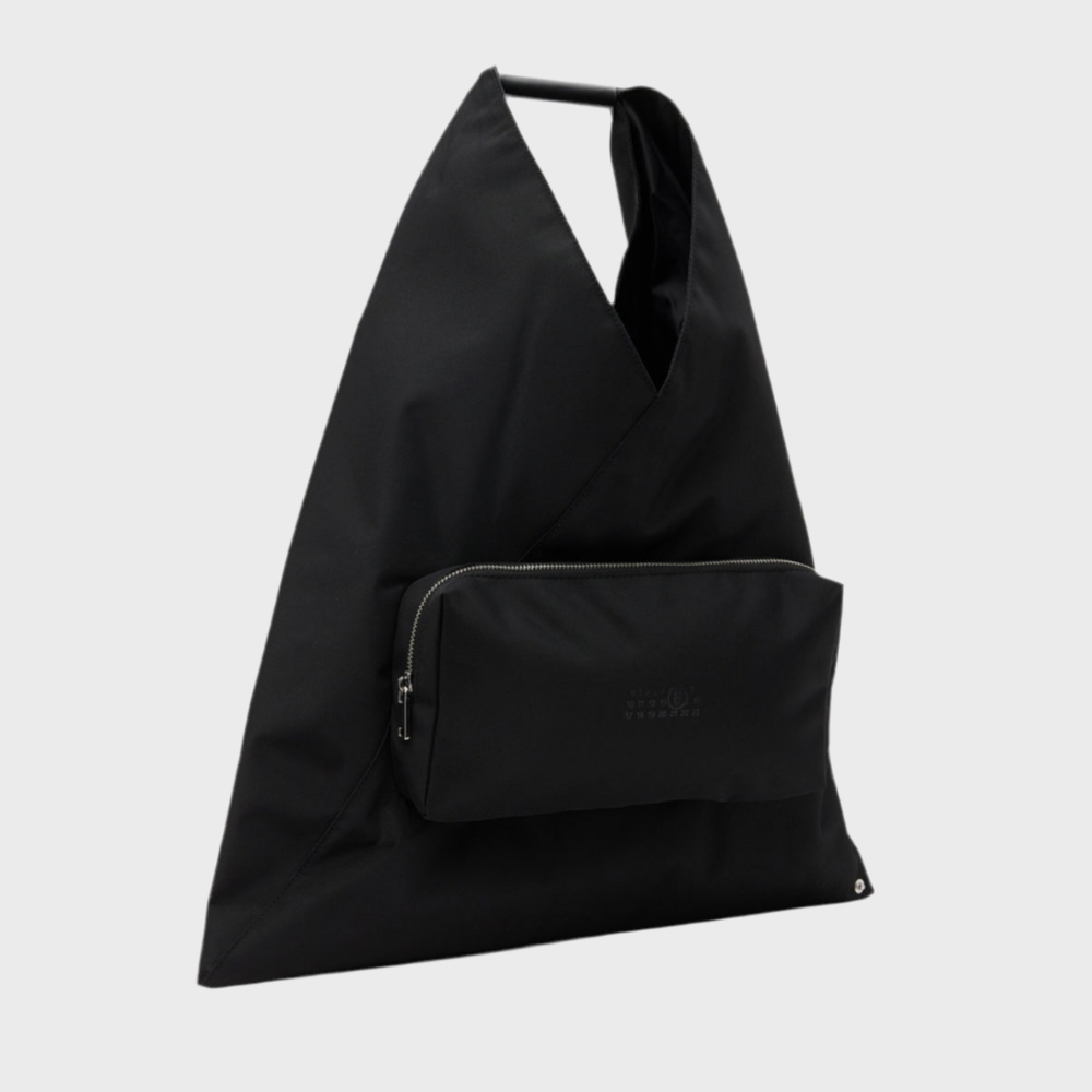 BLACK MEDIUM CARGO CLASSIC TRIANGLE TOTE