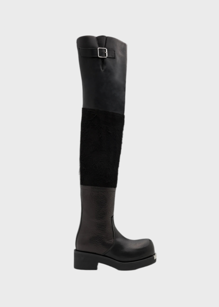 OVER-THE-KNEE LEATHER BOOTS