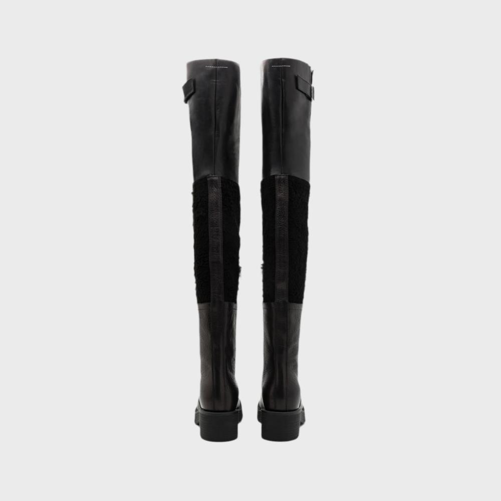 OVER-THE-KNEE LEATHER BOOTS