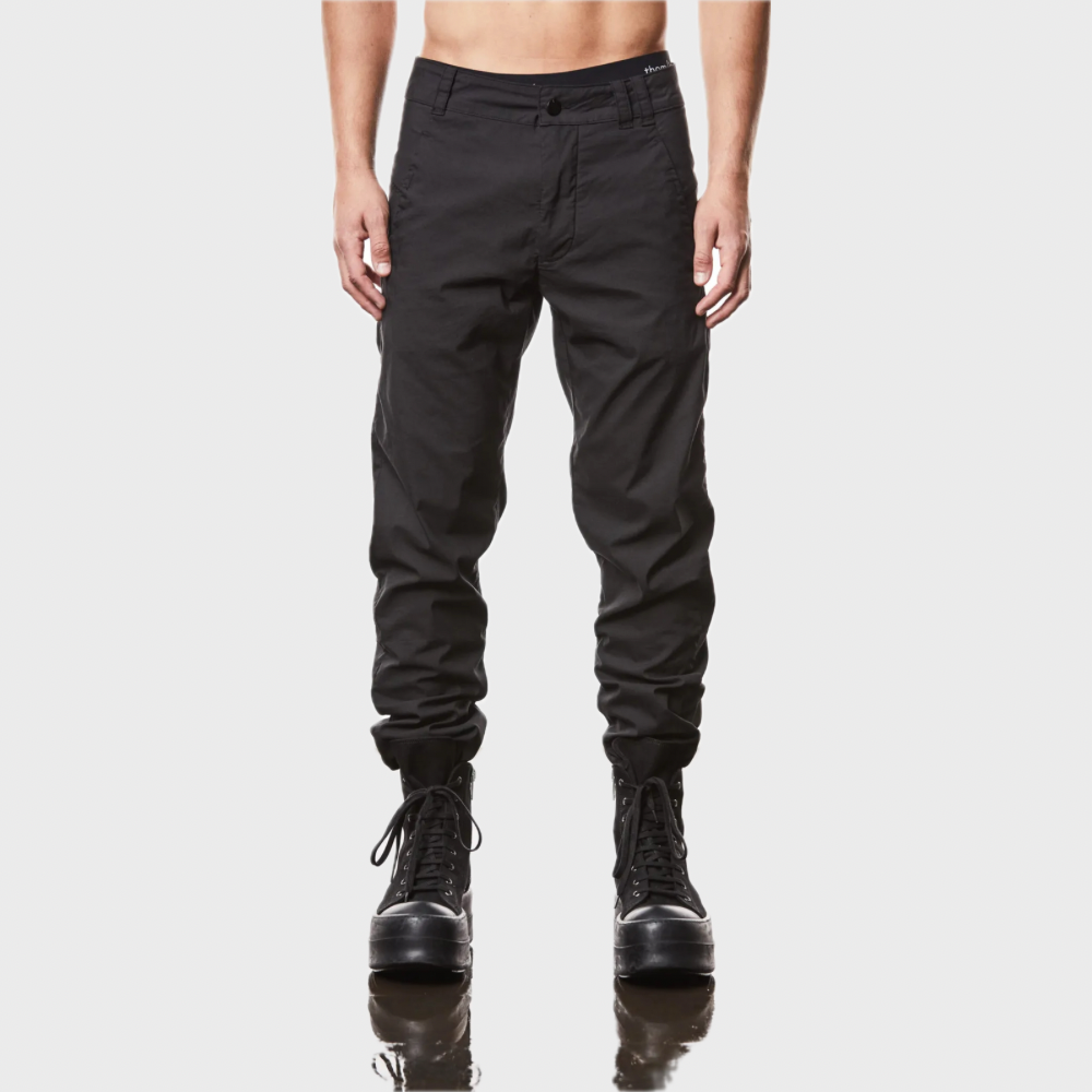 M T 98 BLACK SLIM FIT TROUSERS