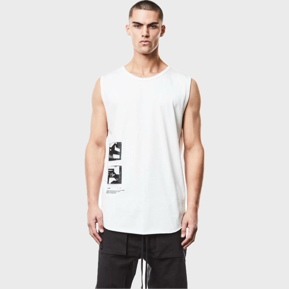 M TS 842 OFF WHITE TANK TOP