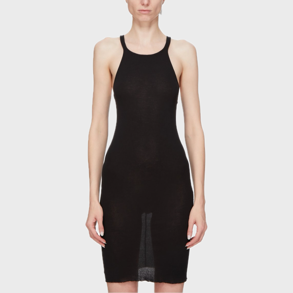 RACER BACK TANK DRESS BLACK