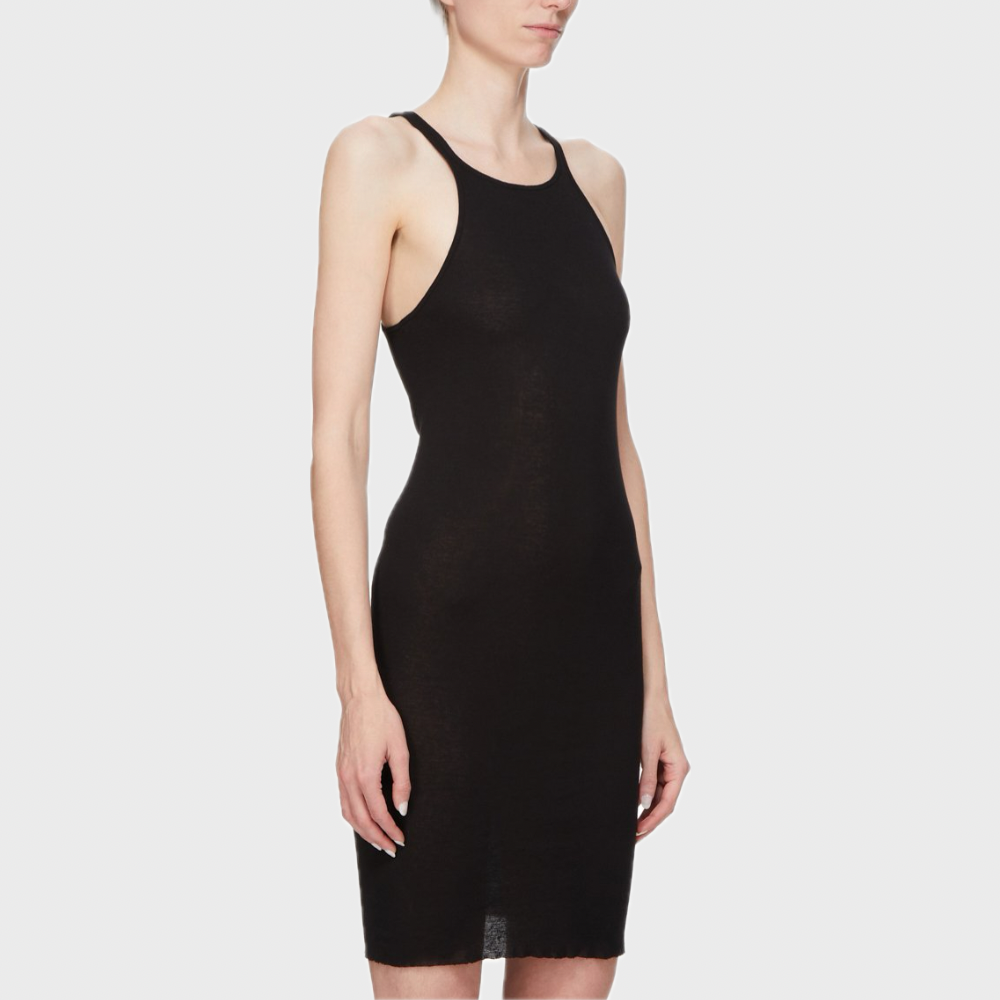 RACER BACK TANK DRESS BLACK