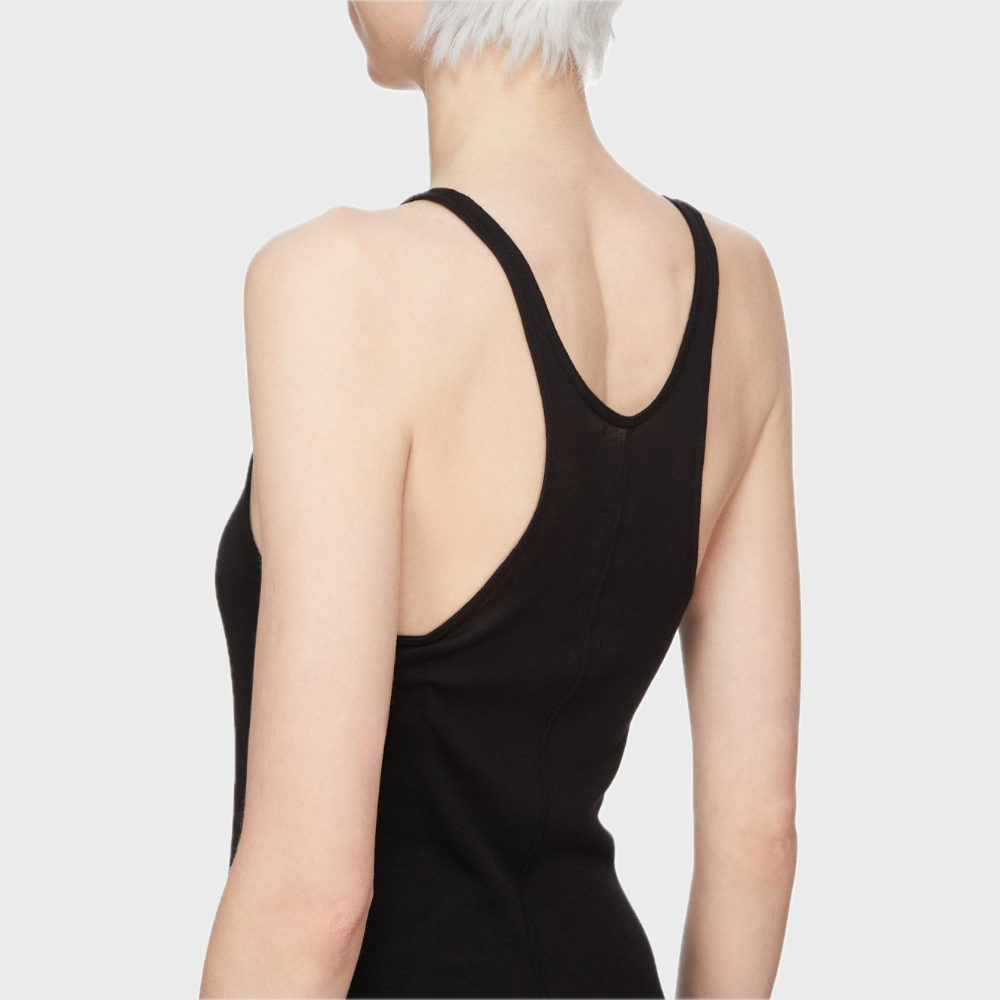 RACER BACK TANK DRESS BLACK