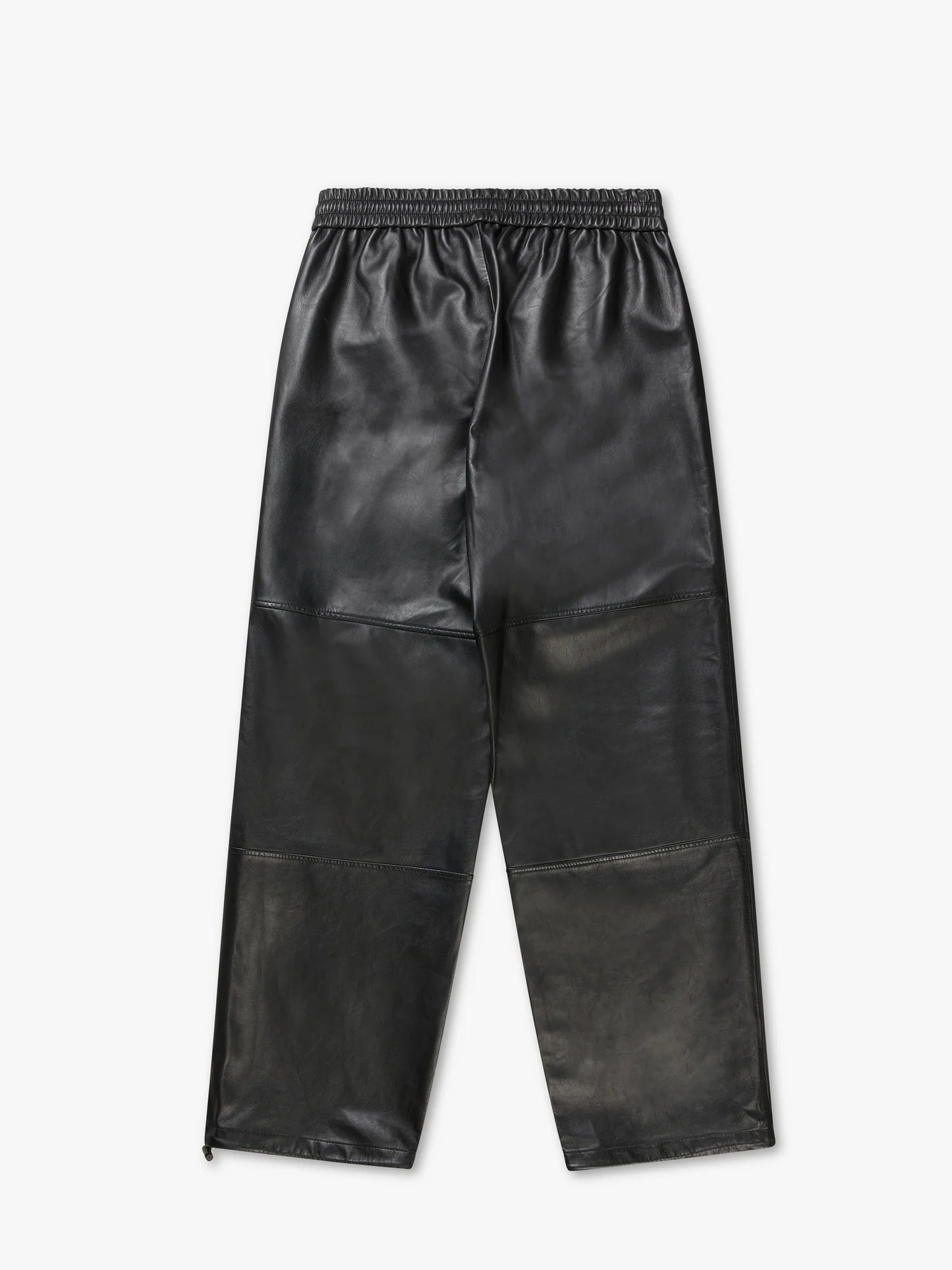 LEATHER TRACK PANTS