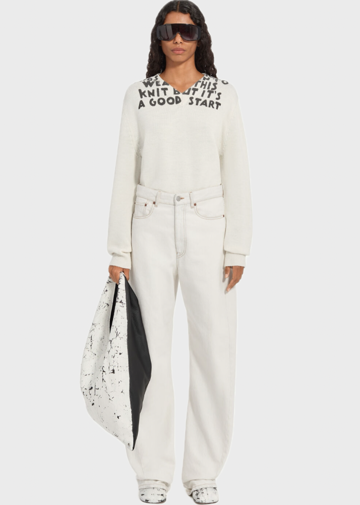 CONTRAST STITCH JEANS