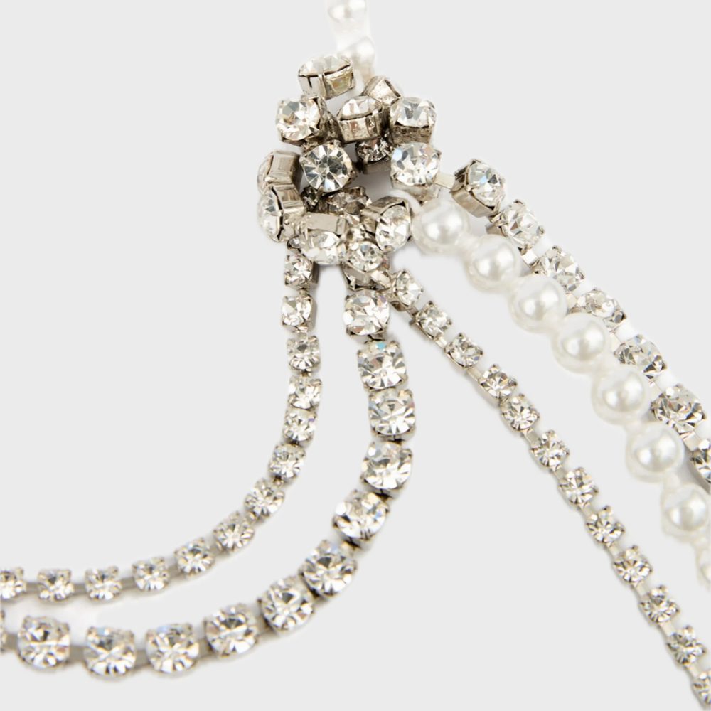 PEARL/CRYSTAL NECKLACE