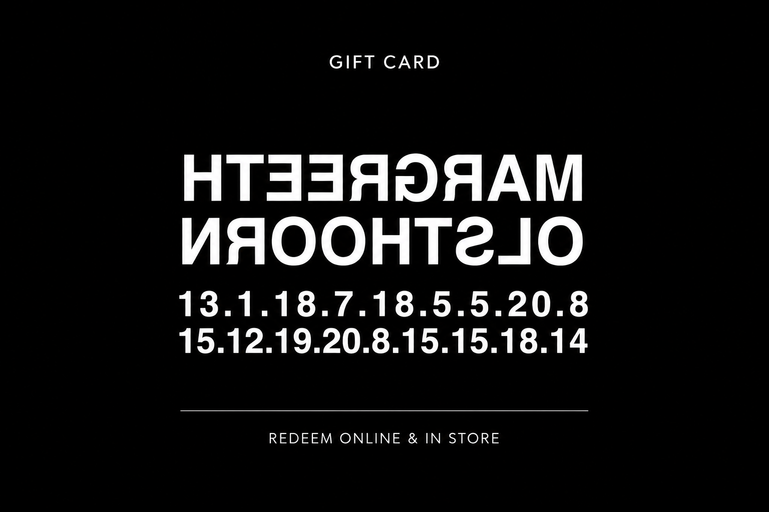 DIGITAL GIFTCARD