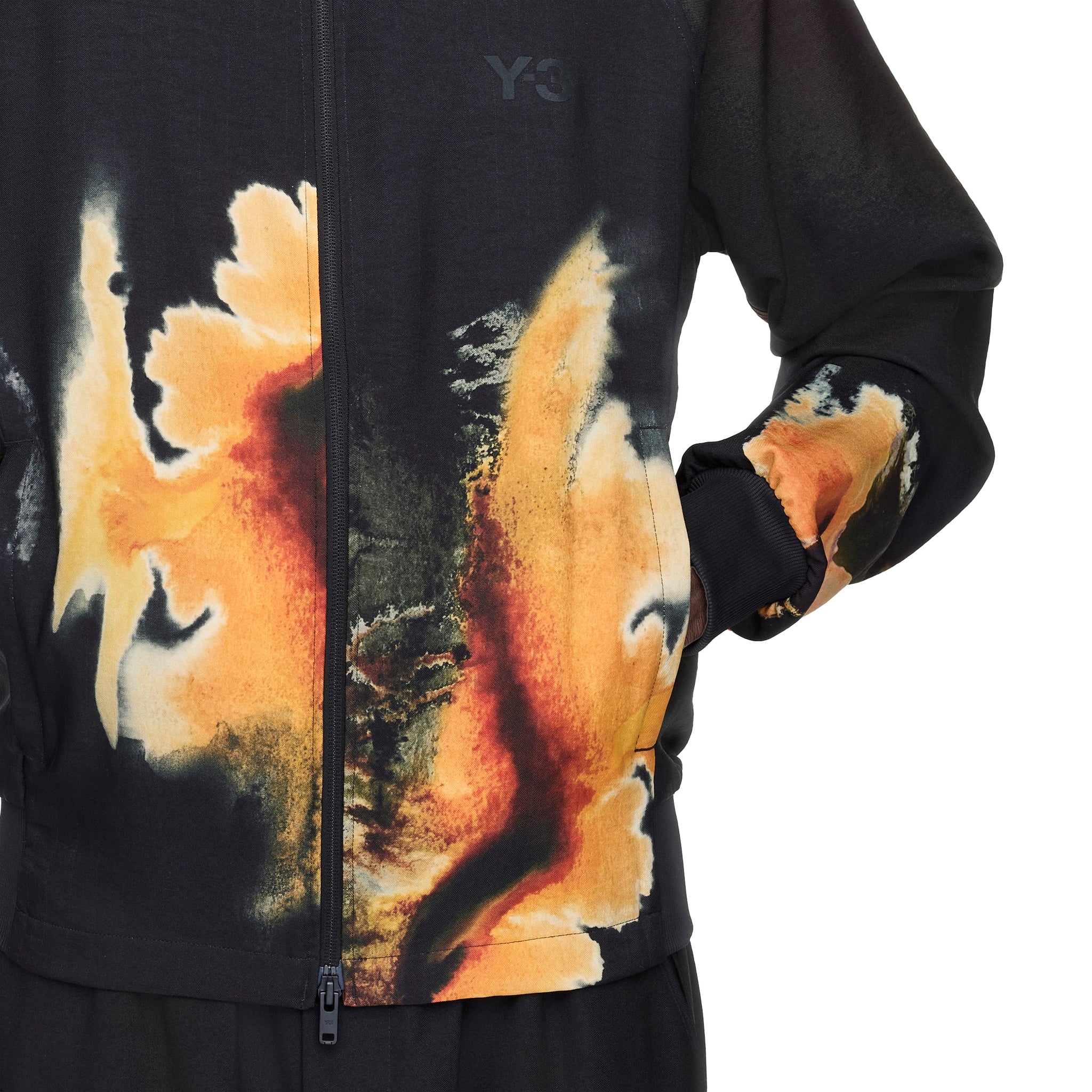 Y-3 AOP 3-STRIPE TRACK TOP