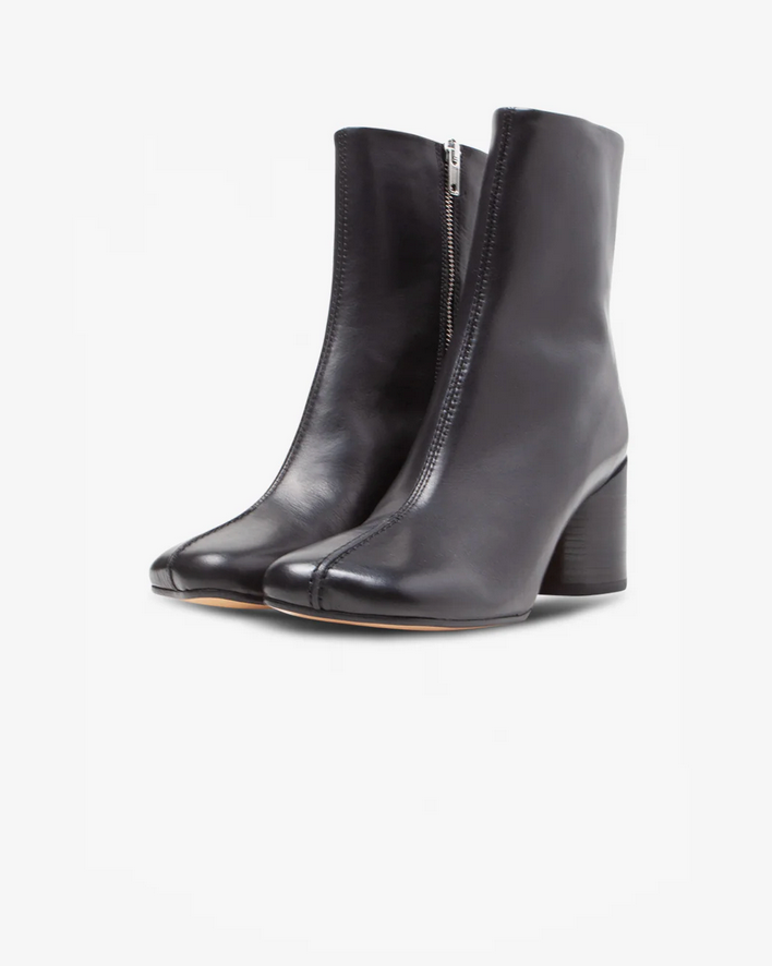MM6 MAISON MARGIELA ANKLE BOOT STITCH-OUT BLACK