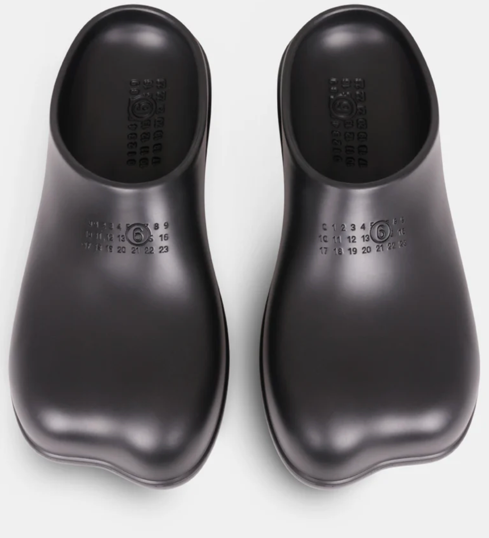MM6 MAISON MARGIELA ANATOMIC TABI CLOG RUBBER SLIPPERS