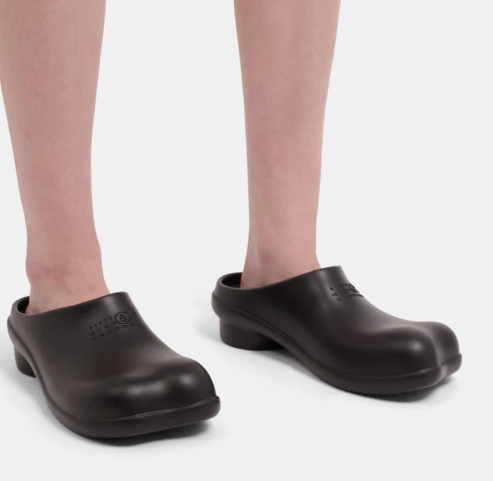 MM6 MAISON MARGIELA ANATOMIC TABI CLOG RUBBER SLIPPERS