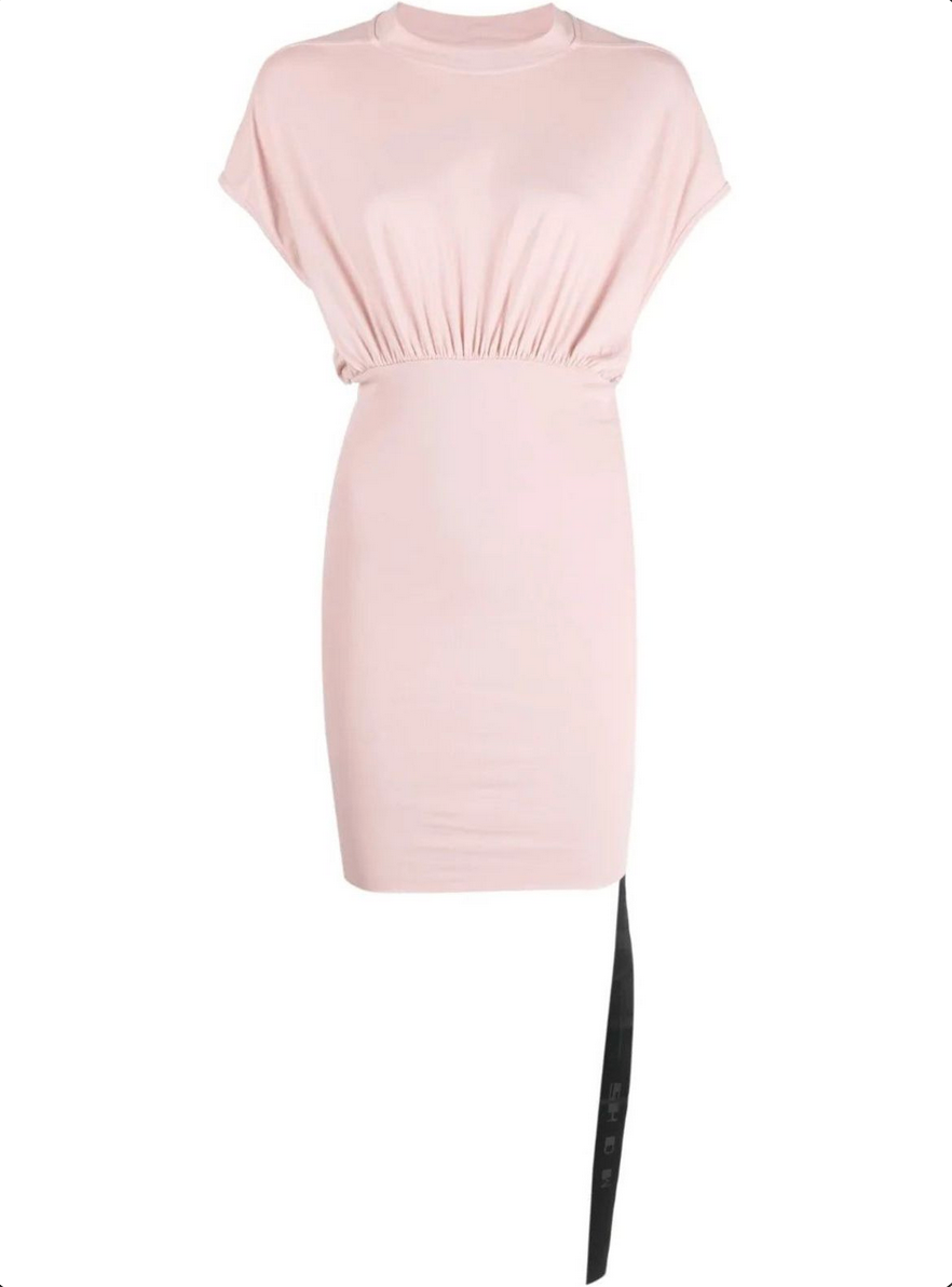RICK OWENS DRKSHDW CINCHED TOMMY MINI DRESS