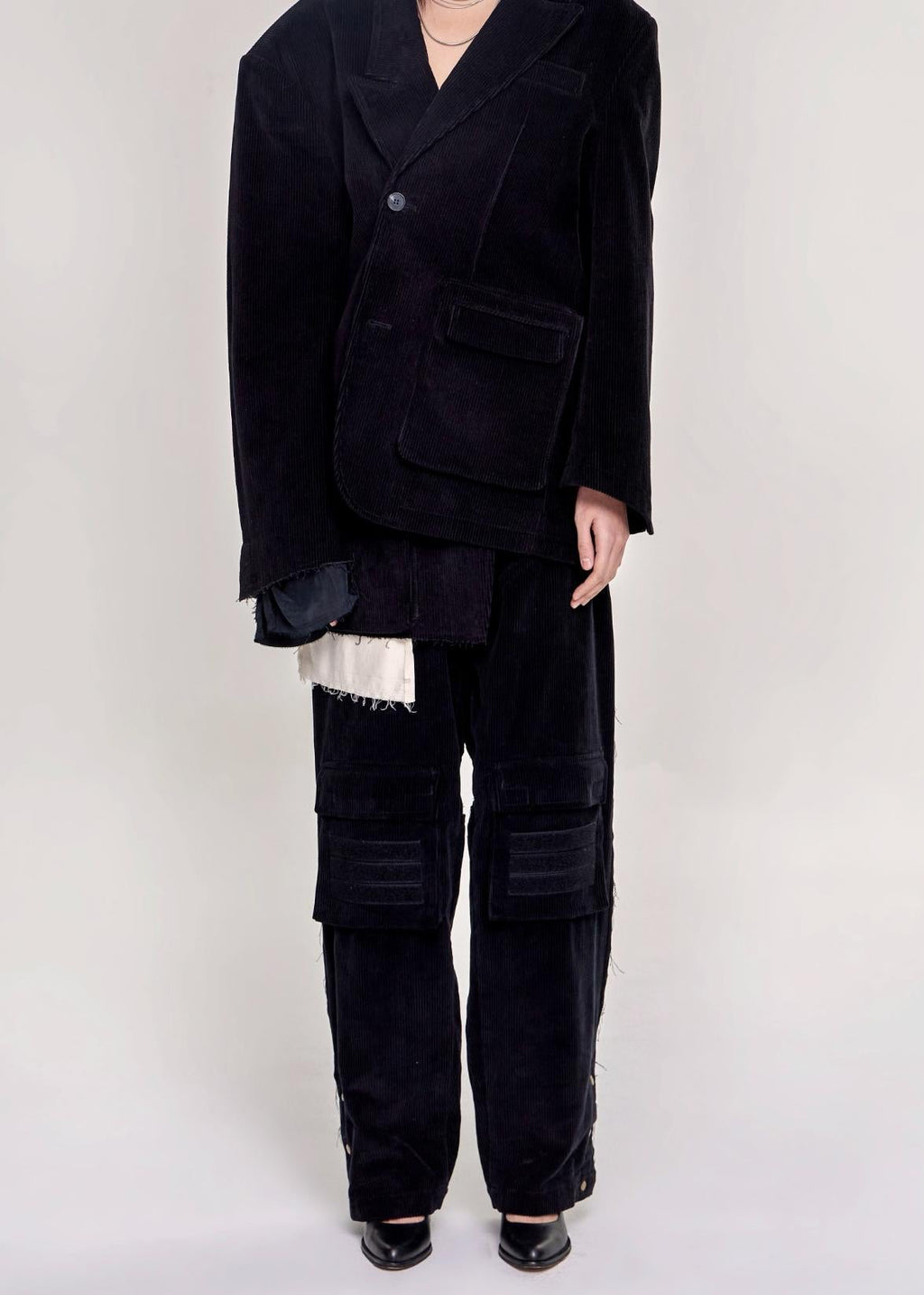 Asymmetrical 3D Pocket Jacket