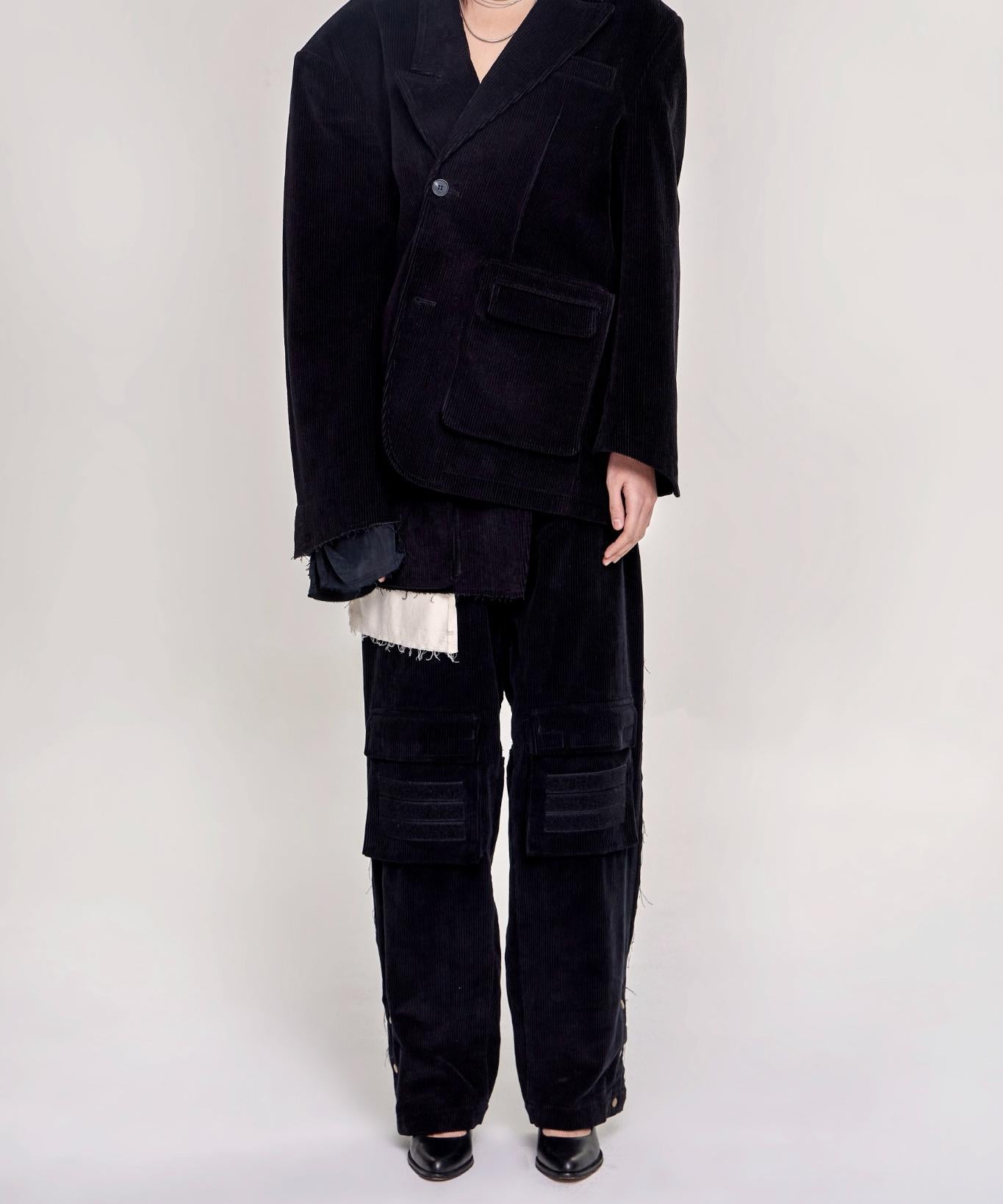 Asymmetrical 3D Pocket Jacket