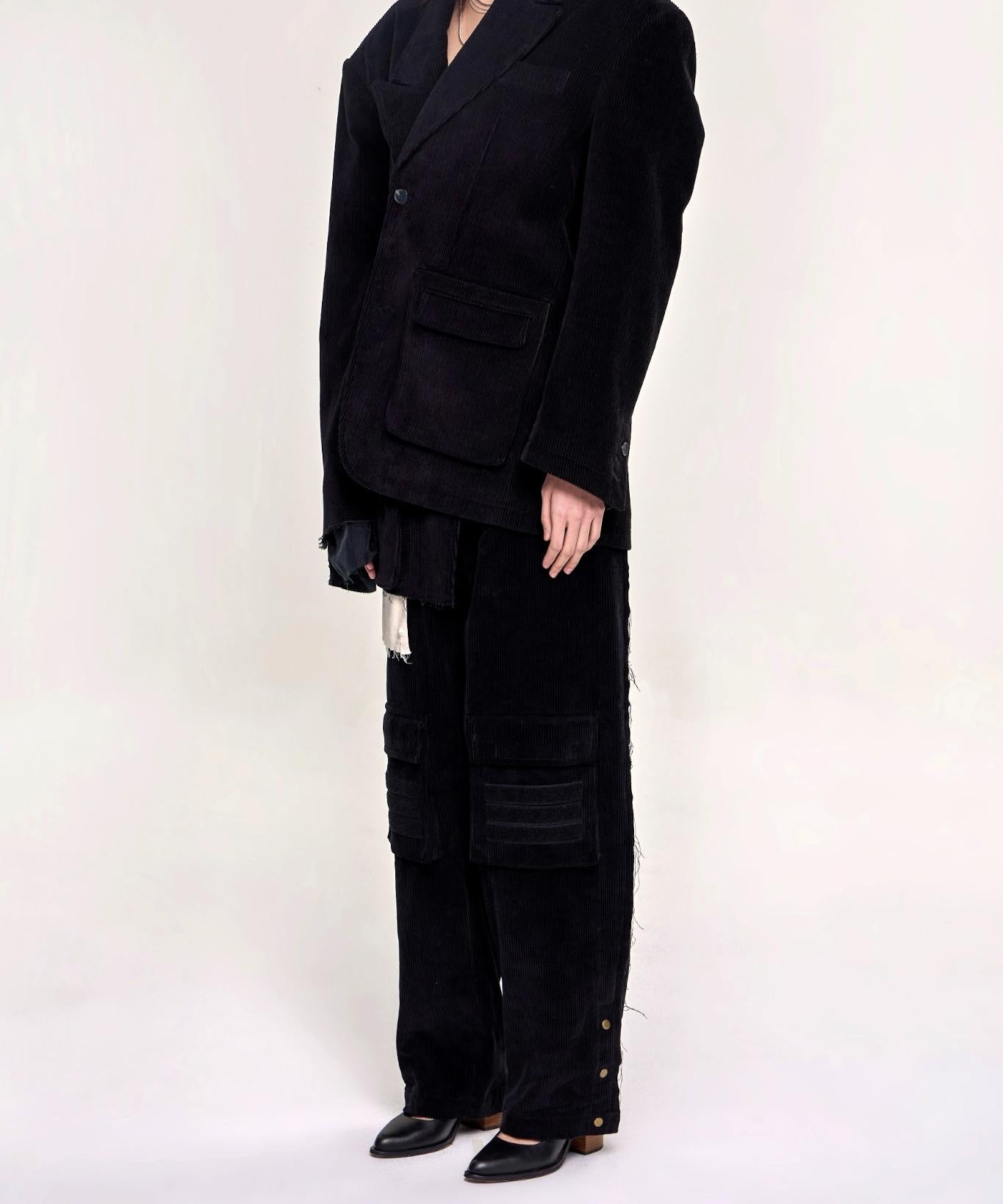 Asymmetrical 3D Pocket Jacket