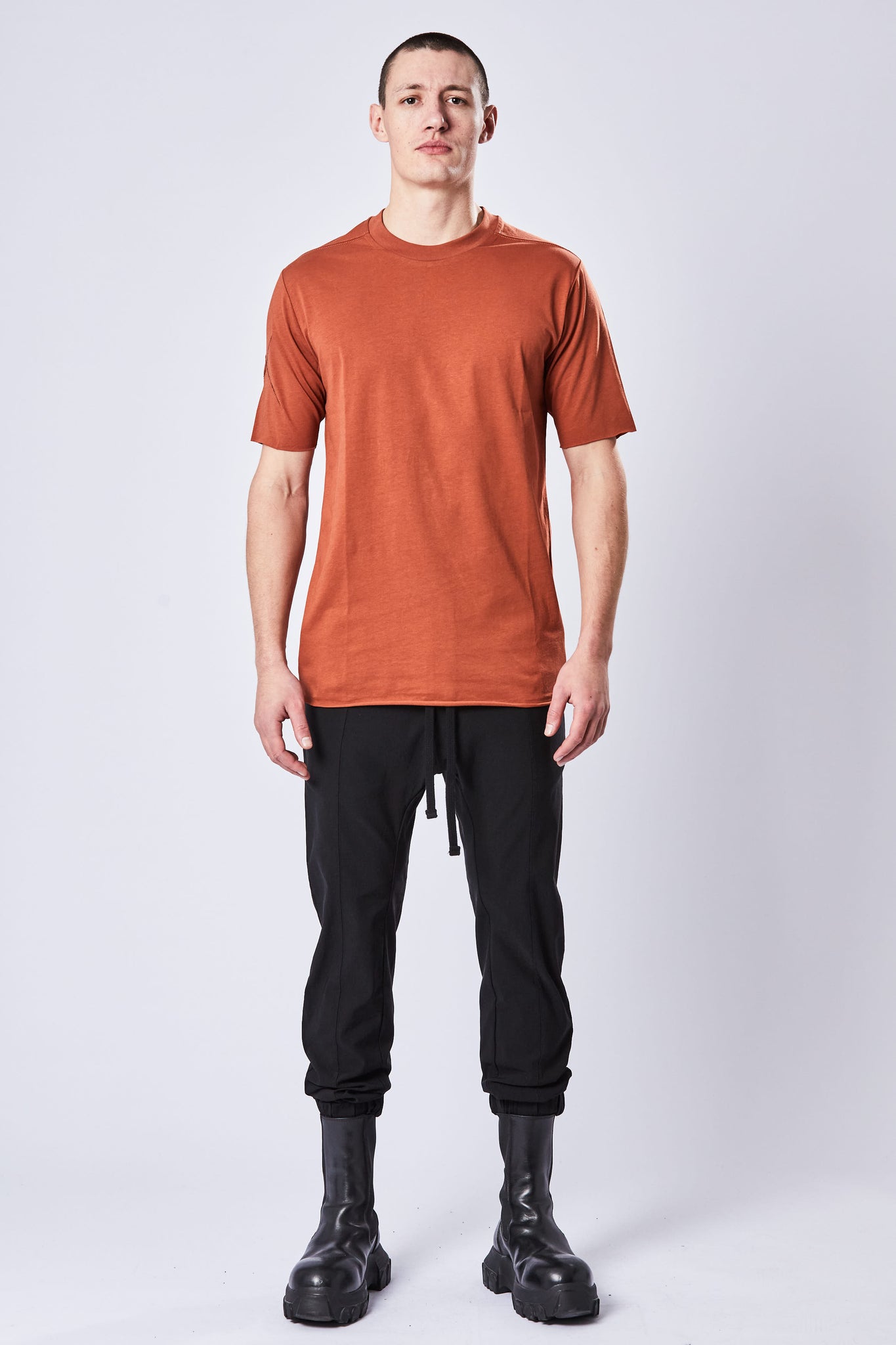 T- SHIRT COTTON RUST RED