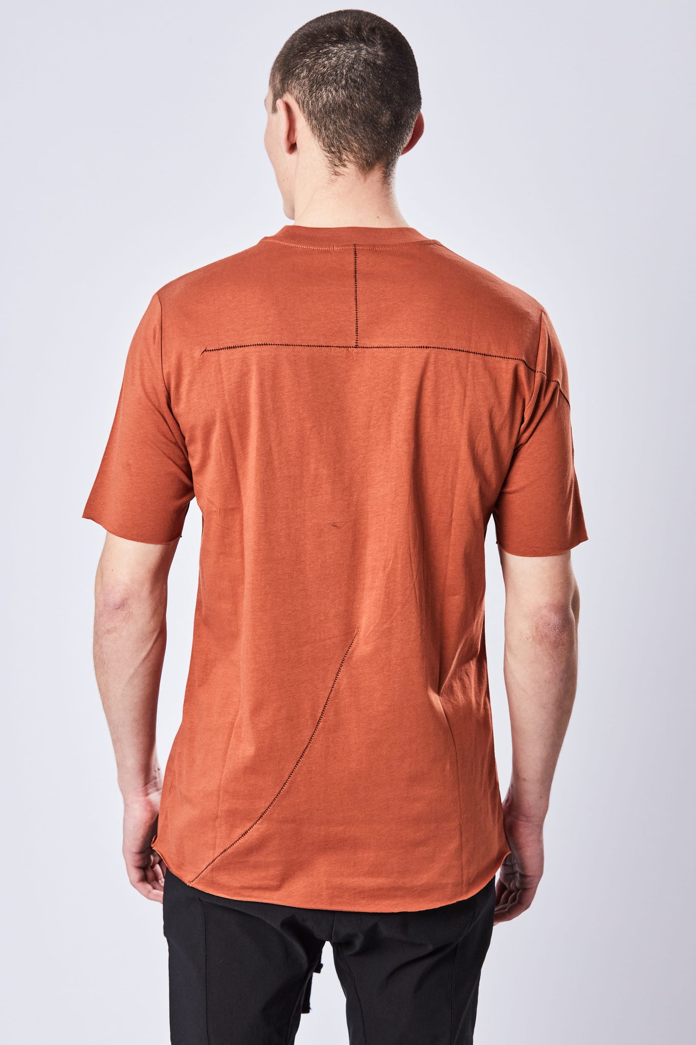 T- SHIRT COTTON RUST RED