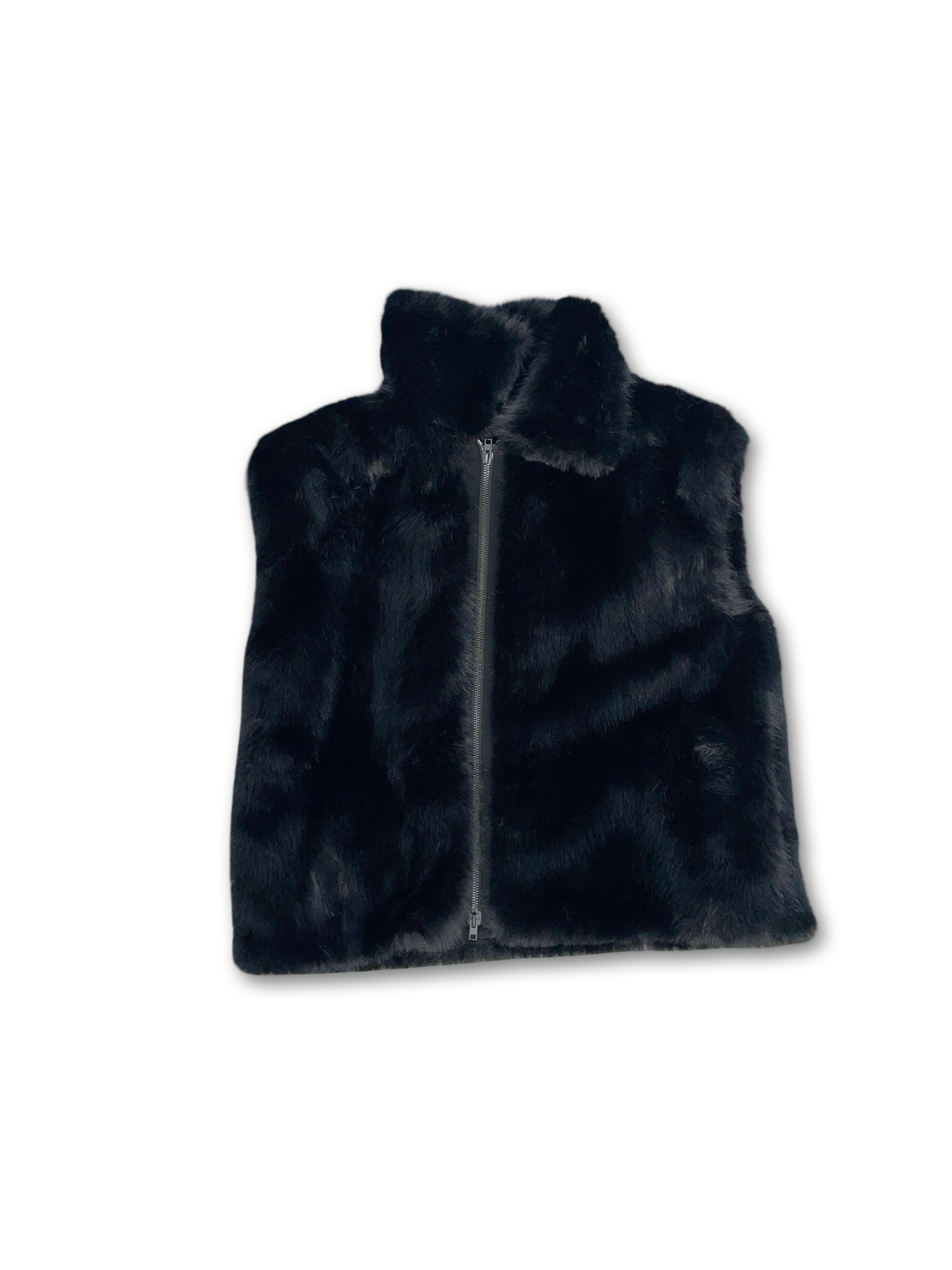 COAT FAKE FUR BLACK
